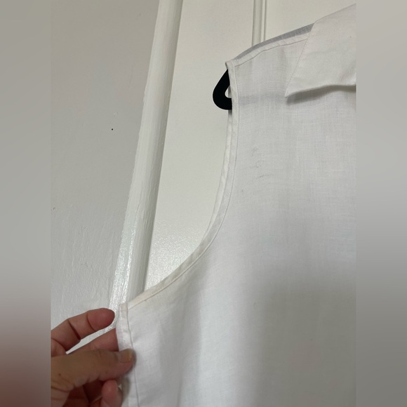 Chicos 100% linen asymmetrical tunic no iron XL - Picture 10 of 10